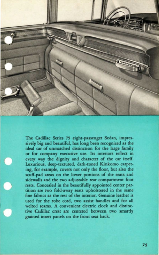 1956 Cadillac Salesmans Data Book Page 38